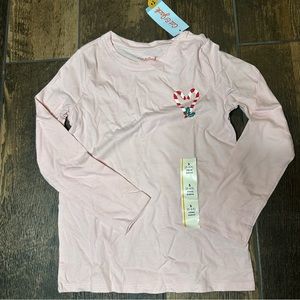 Girls long sleeved pink shirt size small 6/6x